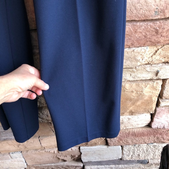 Calvin Klein navy blue stretch dress Pants NWT L - Picture 3 of 7
